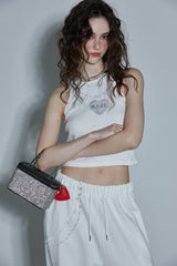 CHAIN SLEEVESS T-SHIRT
