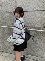 Vans ストライプカラーオーバーフィットニット