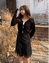 Creamy V-neck cardigan