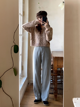 [SHOPPERMADE] -5kg ストレートワイドスラックス (3color)