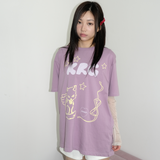 KIRIGIRL ボクシーTシャツ _PURPLE
