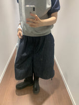 Selvage culottes denim pants (1color)