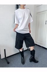 Loose Fit Boxy Round Short-Sleeved T-Shirt