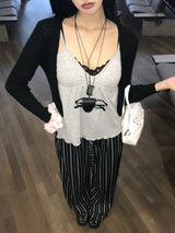 Blair Built-in Bra V-neck Flare Sleeveless Top