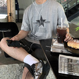 Look エンティススターモチーフピグメントオーバーサイズショートスリーブTシャツ