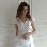 Jacquard floral blouse 