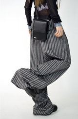 pleats stripe banding pants(3color)