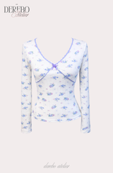 ルディバックレースロングスリーブTシャツ