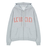 LE AREVEY ロゴ フルジップアップ フーディー
