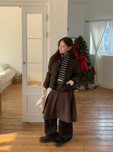 [Unisex] Mikala Banding Wide Brushed Pants