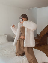 レシハーフファーコート