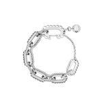 NO.511 [SILVER] レースラインチェーンブレスレット