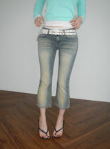 two-row stud belt(2 color)