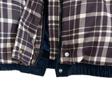 Witty Bulky Check 2-Way Zipper Hood Puffer