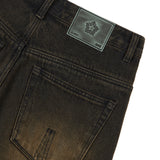 [24SS LSD COLLECTION] Cross Raw Edge Denim Pants_Black