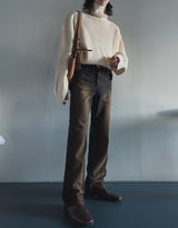 Nut Washed Bootcut Denim