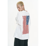 Vintage USA Flag Short Sleeve - White