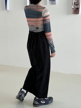 Sunset printing crop T 