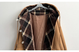 Heel double wool royal boxy pocket hooded coat 