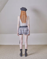 glitter sheer unbalance layered op