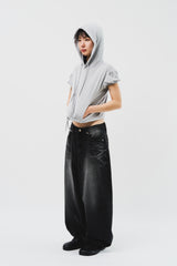 (W) Puff Shirring Hoodie (2color)