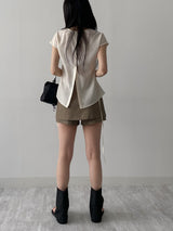 [2way] French Twill Nylon Handbag