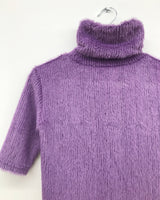 Winkle Three Quarter Sleeve Turtleneck T-shirt (2 Colors)