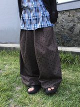 Polka Dot Wide Balloon Pants (2c)