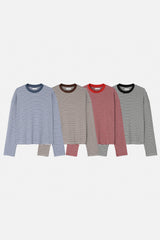 Lenny waffle crop long sleeve