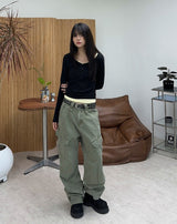Leven V-Neck Button Long Sleeve Tee