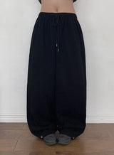 Ked Snap Wide Cotton Banding Long Pants