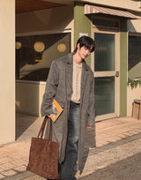 Solive Maxi Long Herringbone Single Coat