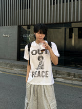 ルーメンアフログラフィックプリントTシャツ