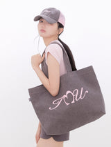 Cotton Dot Printing Eco Bag(COCOA)