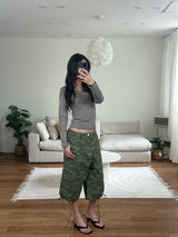 wide cargo bermuda shorts