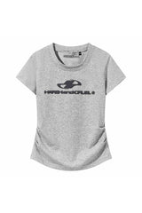 スリムニットロゴクロップTシャツ