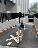 サイドストリングボタンパーカー