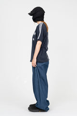 ポートスナップデニムバルーンパンツ