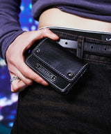 [6114] Steel keyring wallet