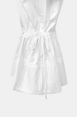 Pure Ruffle Sleeve Cotton Dress