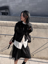 GLOSSY LOOSE SHIRT