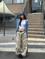 Sorbet Summer シースルーリブカーディガン
