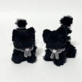 Myomyo cat keyring_black