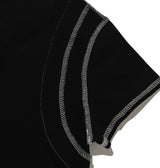 Heart cutting crop T-shirt (Black