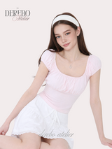 Cotton Candy Smudge Square Short Sleeve T-Shirt