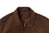 Camu Suede Slit Blouson Jacket