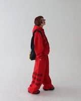 [UNISEX] Cash lettering oversized fit hoodie