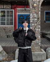 Duron Nylon Knit Trucker Jacket