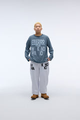 Weekend warrior typography printing long pants (Melange)_1