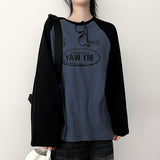 Eファーム カラー ラグランロングスリーブTシャツ